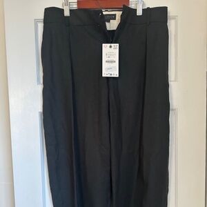 Zara Linen Barrel Pants